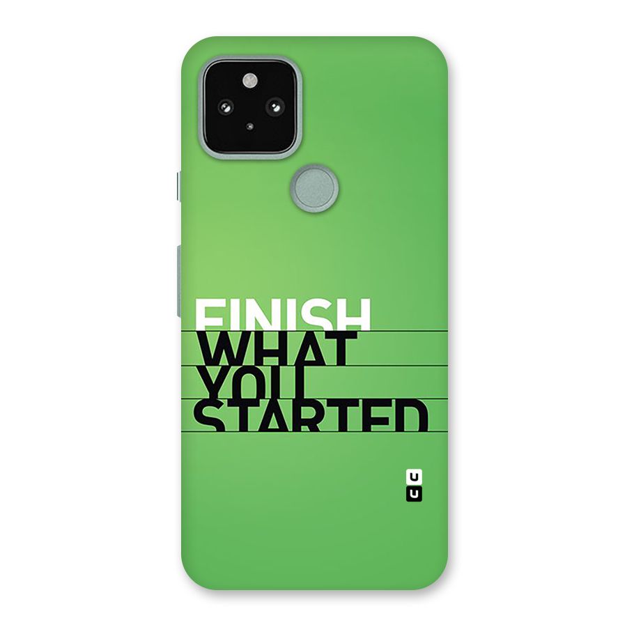 Green Finish Back Case for Google Pixel 5