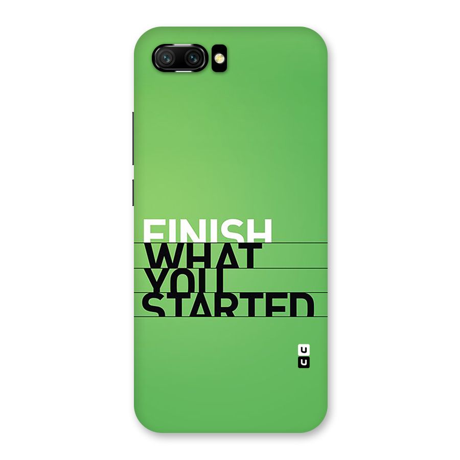 Green Finish Back Case for Honor 10