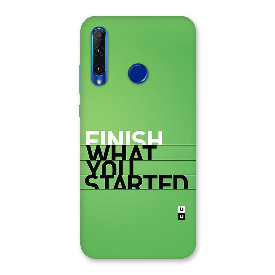Green Finish Back Case for Honor 20i