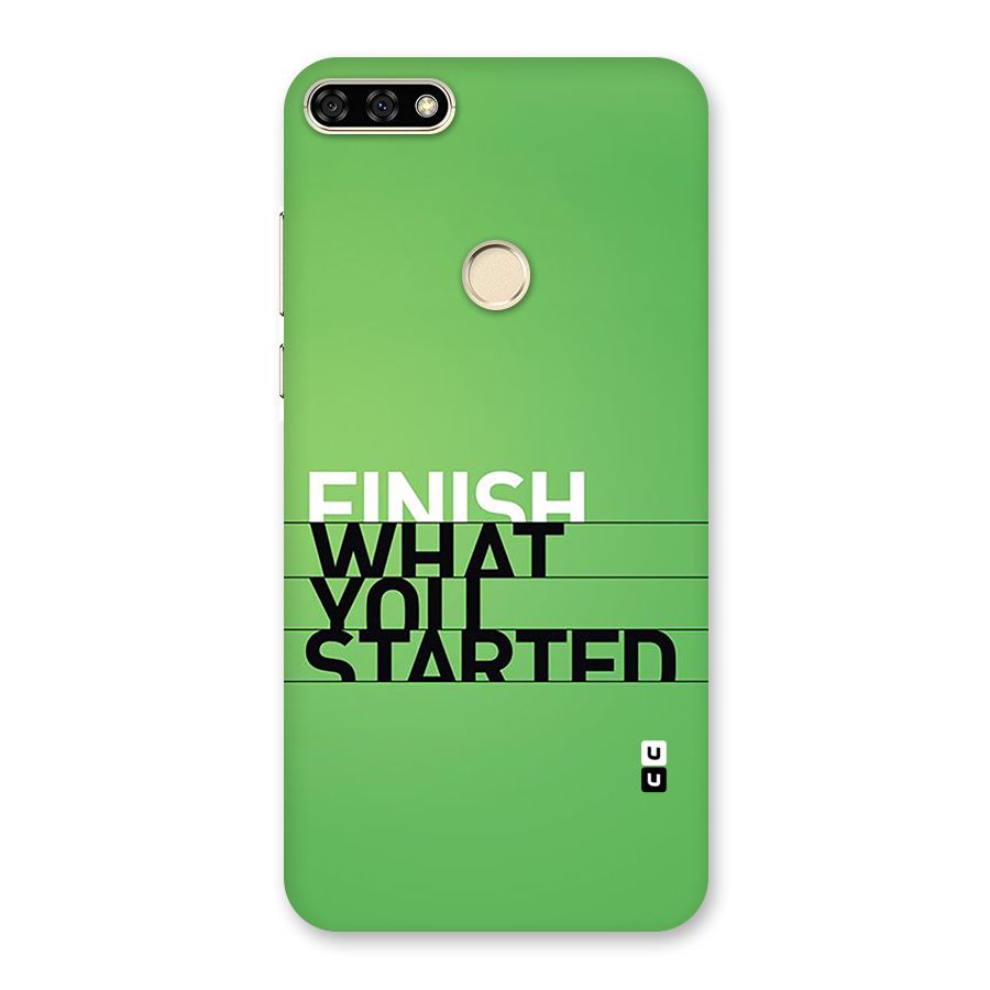 Green Finish Back Case for Honor 7A