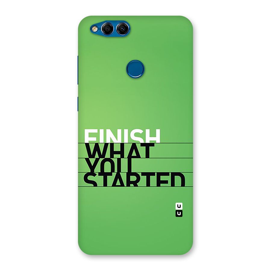 Green Finish Back Case for Honor 7X