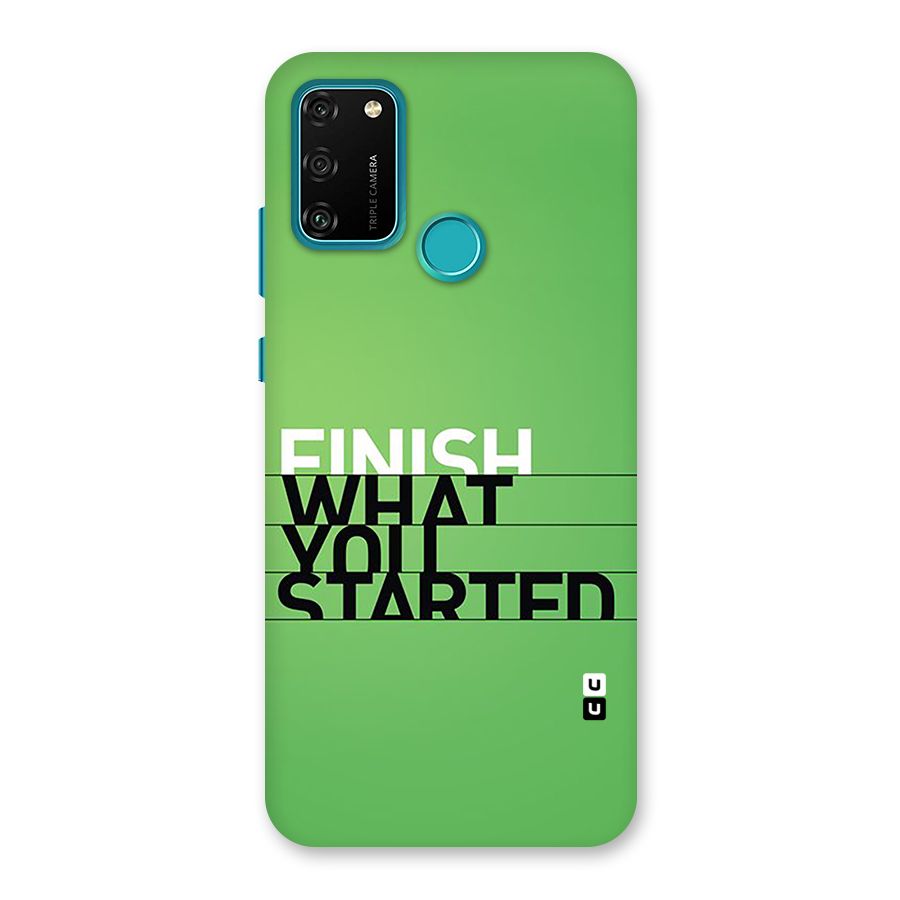 Green Finish Back Case for Honor 9A