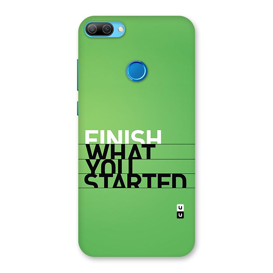 Green Finish Back Case for Honor 9N