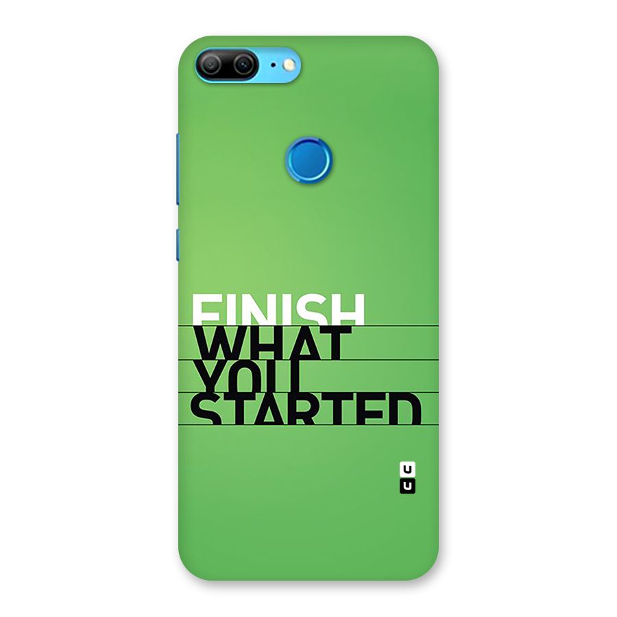 Green Finish Back Case for Honor 9 Lite