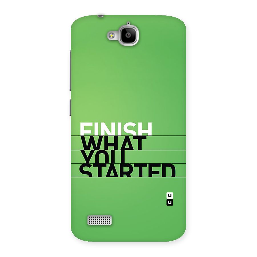 Green Finish Back Case for Honor Holly