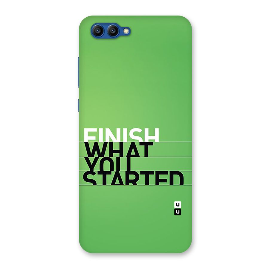 Green Finish Back Case for Honor View 10