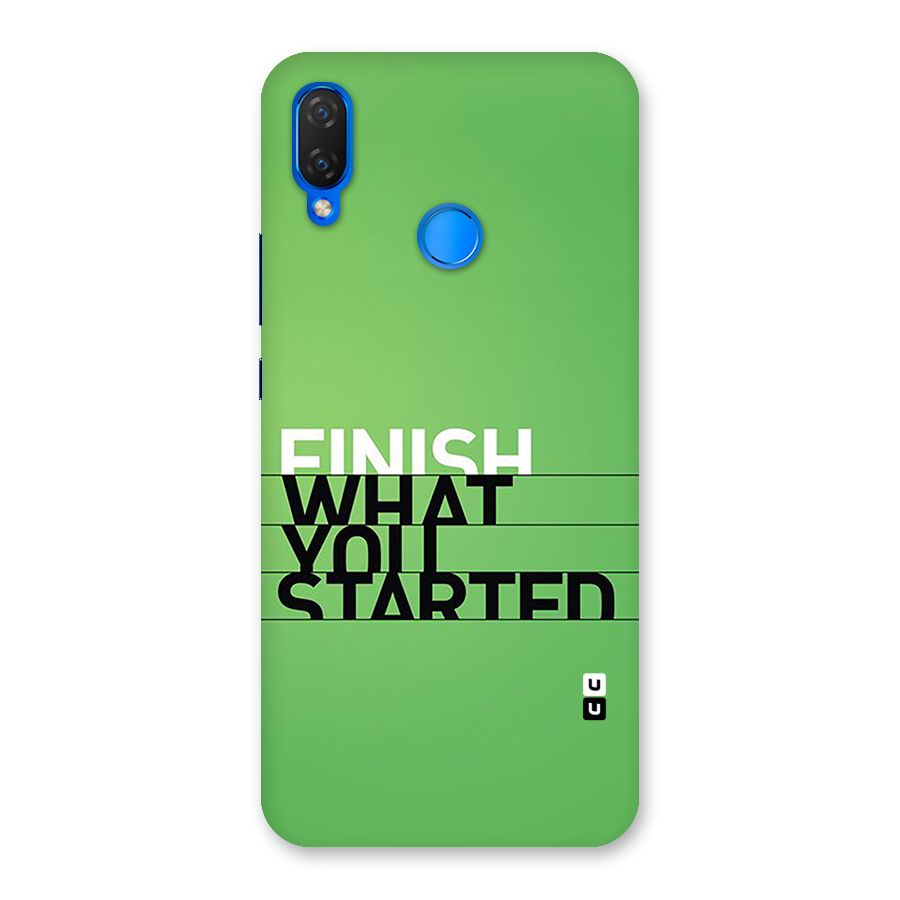 Green Finish Back Case for Huawei P Smart Plus