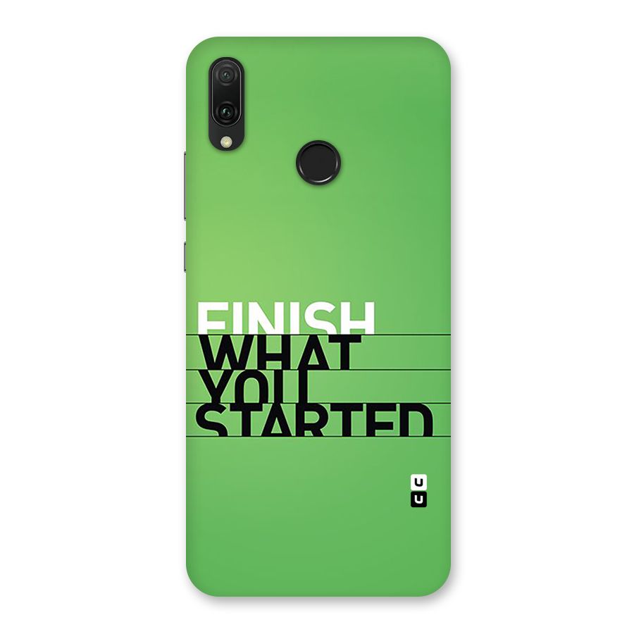 Green Finish Back Case for Huawei Y9 (2019)