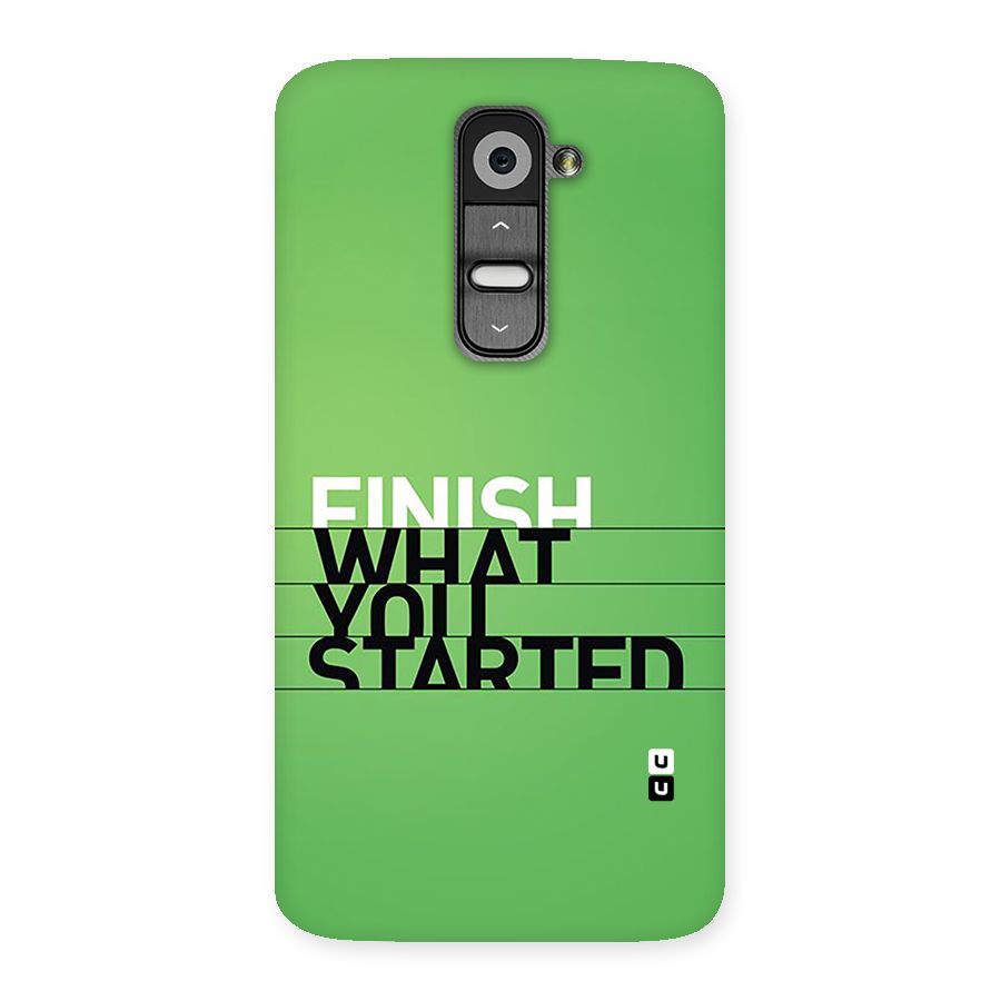 Green Finish Back Case for LG G2