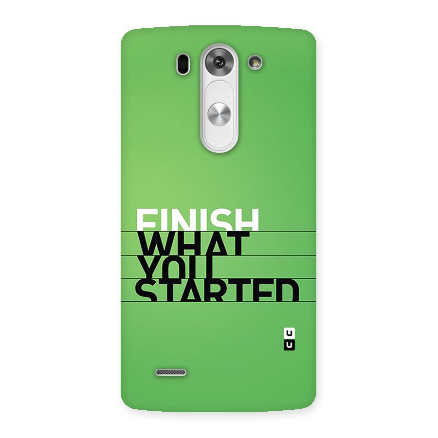 Green Finish Back Case for LG G3 Mini