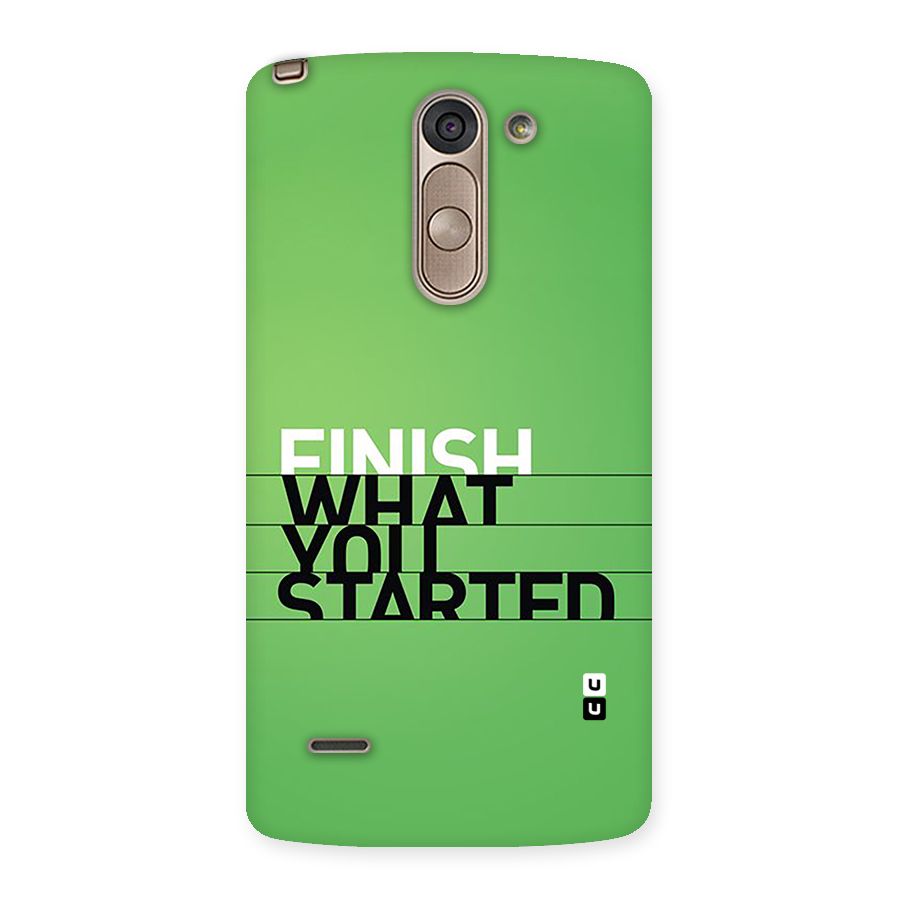 Green Finish Back Case for LG G3 Stylus