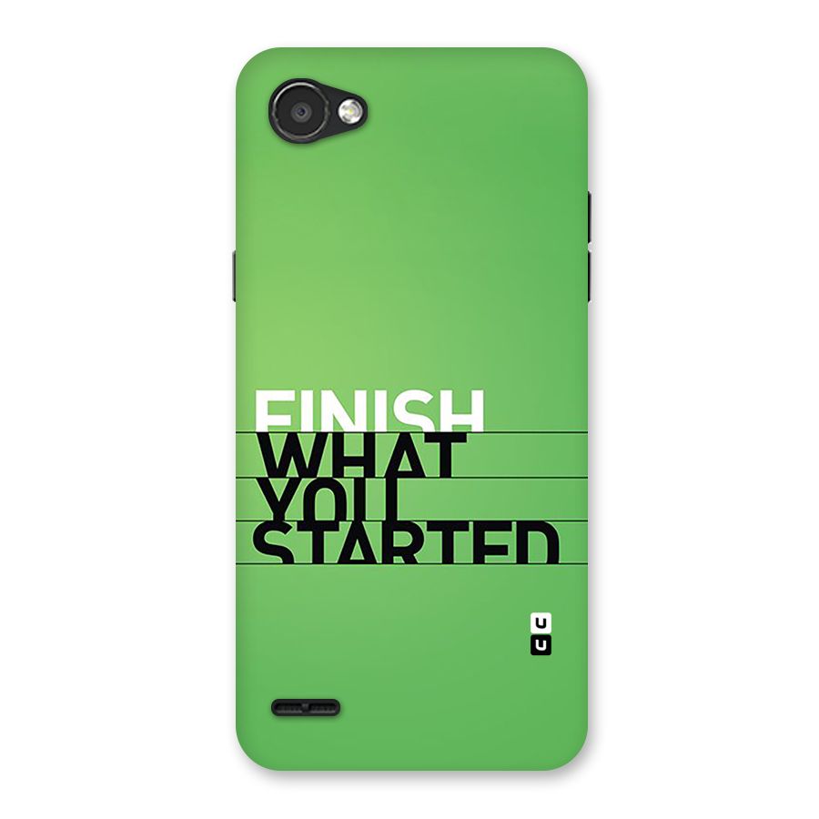 Green Finish Back Case for LG Q6