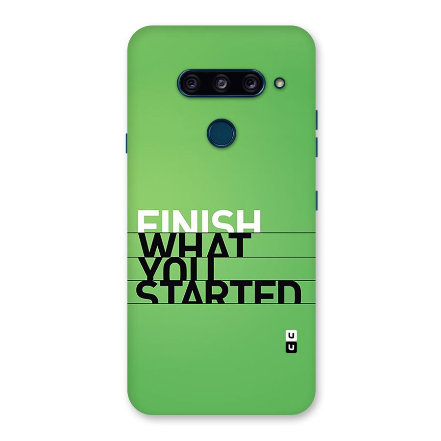 Green Finish Back Case for LG  V40 ThinQ