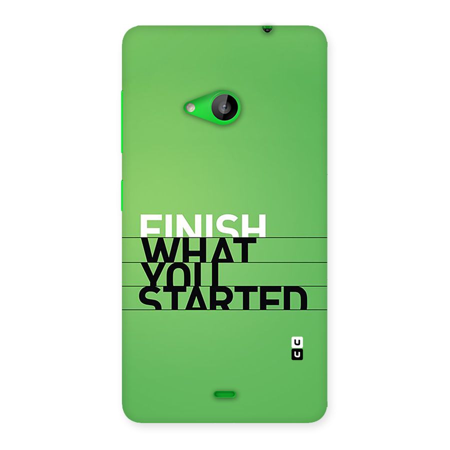 Green Finish Back Case for Lumia 535