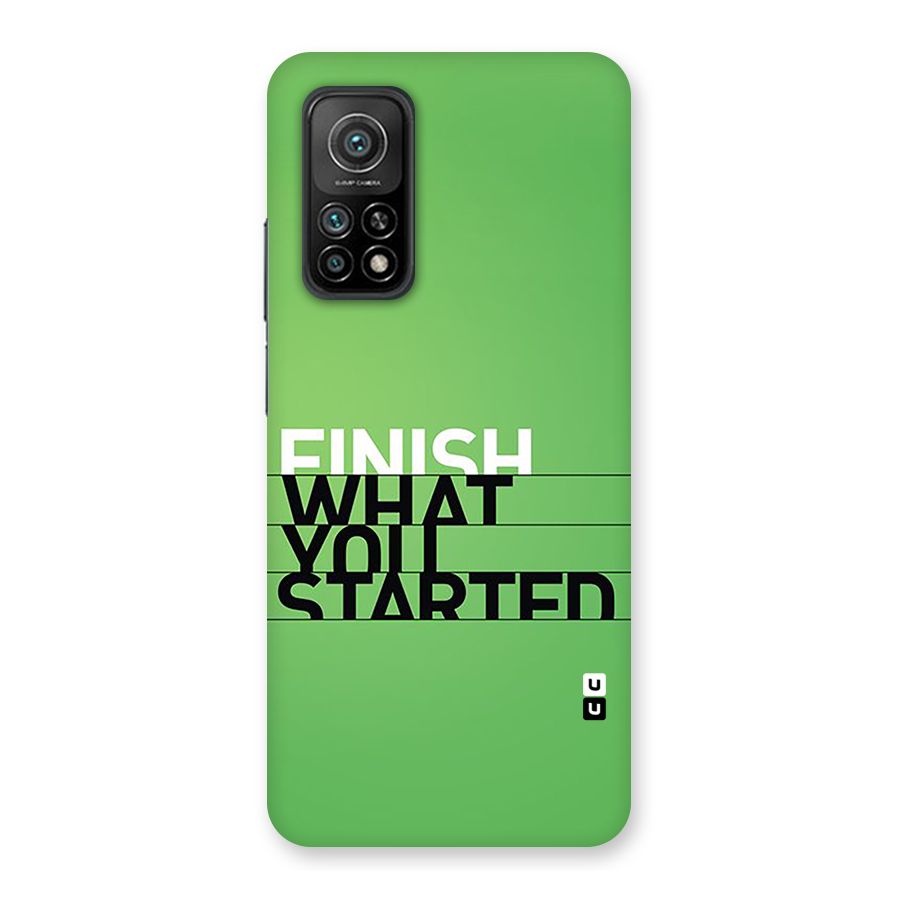 Green Finish Back Case for Mi 10T 5G