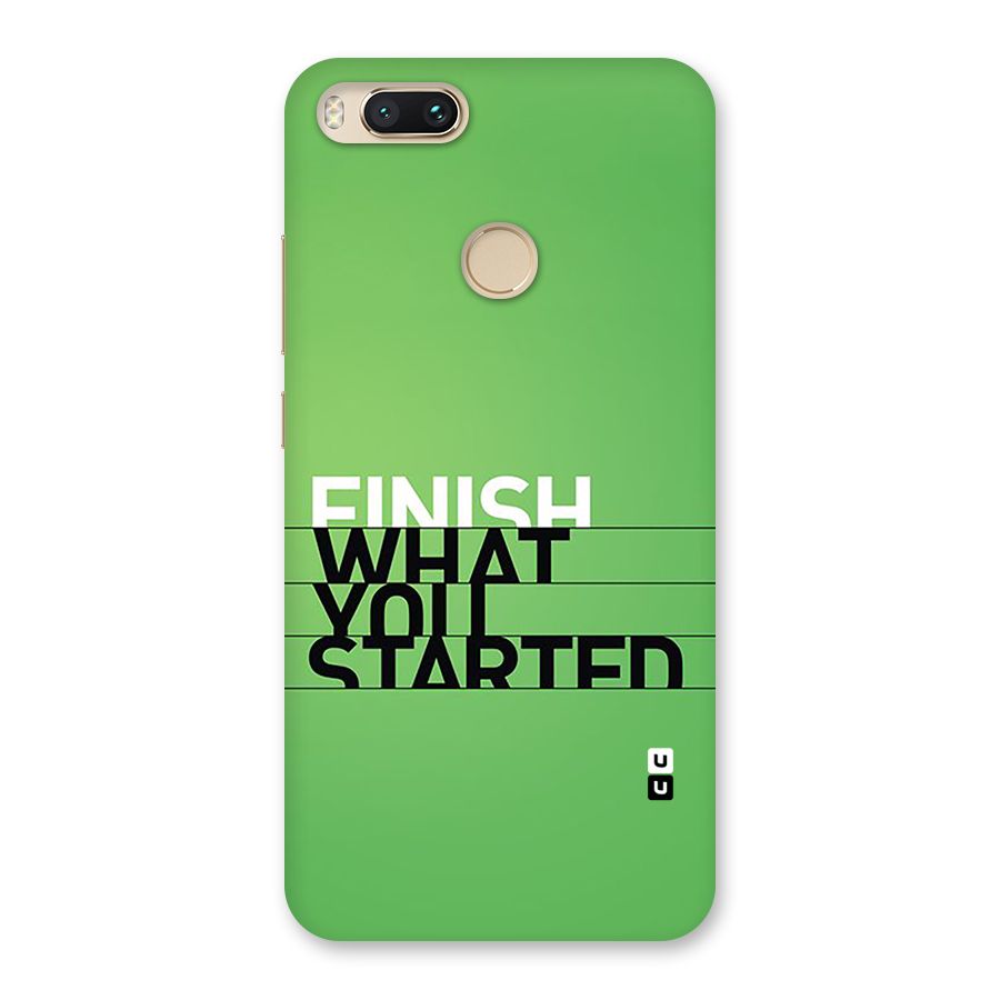 Green Finish Back Case for Mi A1
