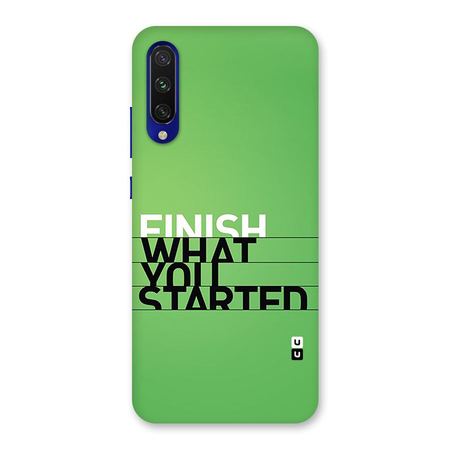 Green Finish Back Case for Mi A3