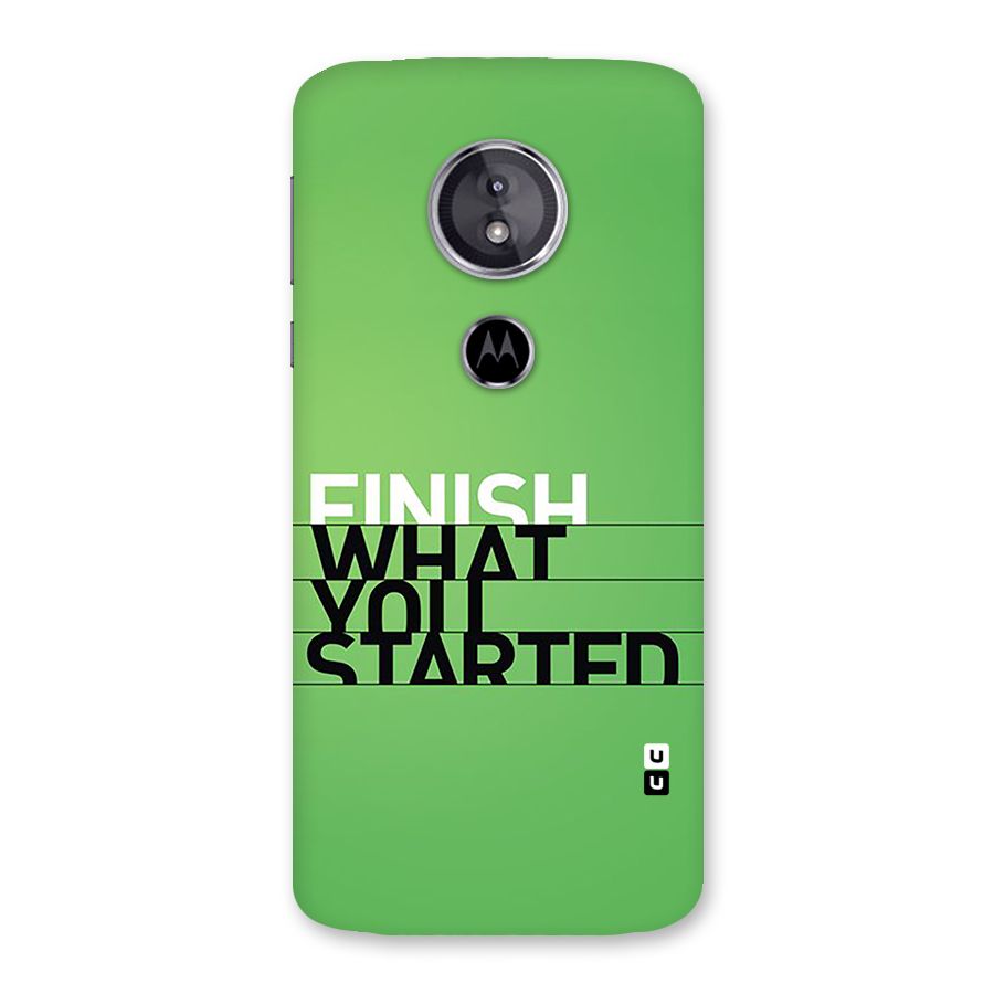 Green Finish Back Case for Moto E5