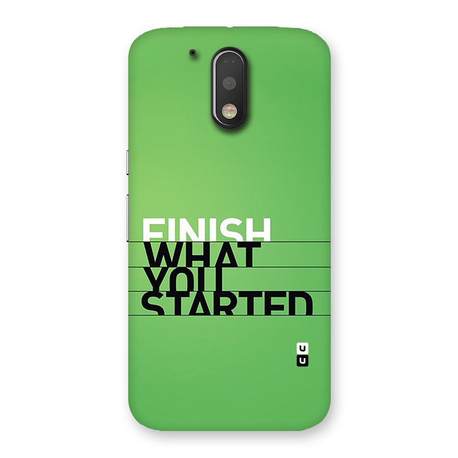 Green Finish Back Case for Moto G4