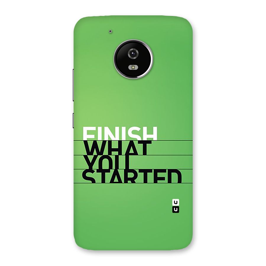Green Finish Back Case for Moto G5
