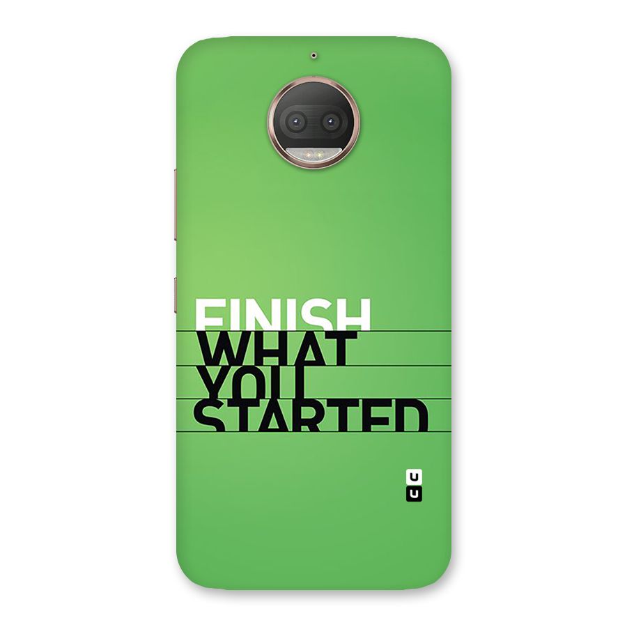 Green Finish Back Case for Moto G5s Plus