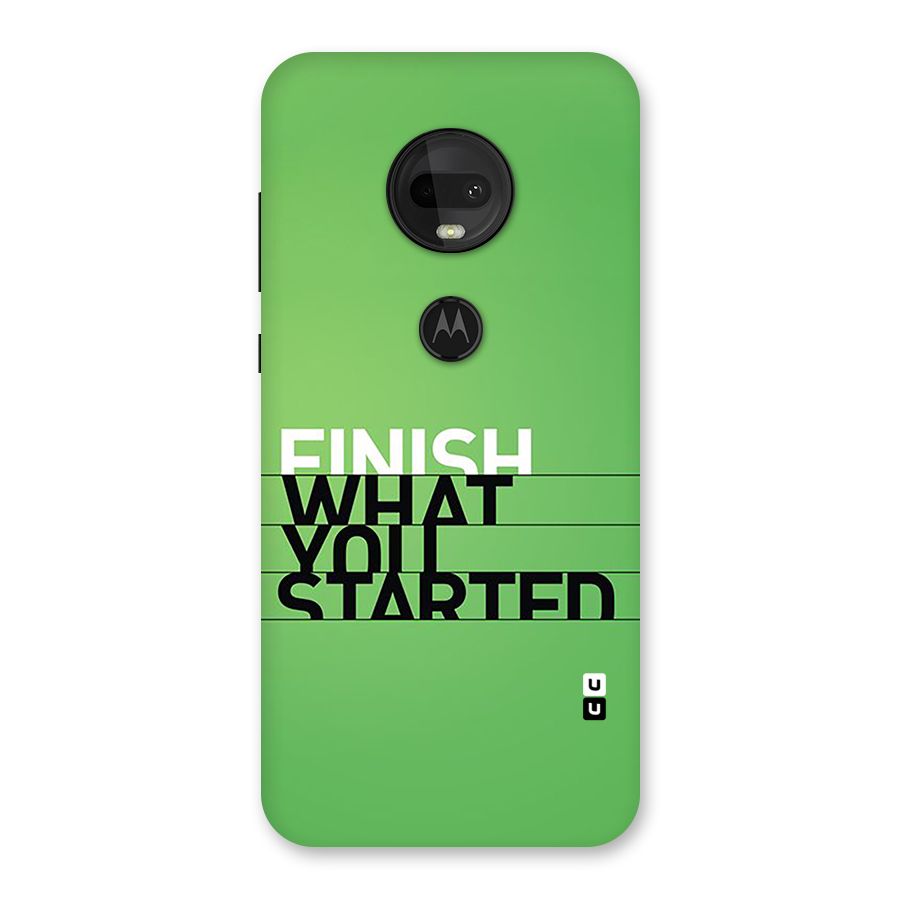 Green Finish Back Case for Moto G7