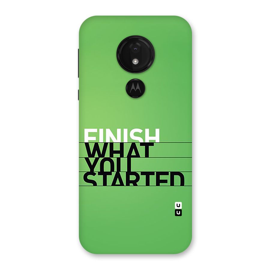 Green Finish Back Case for Moto G7 Power
