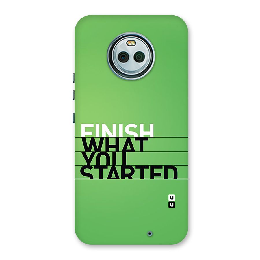 Green Finish Back Case for Moto X4