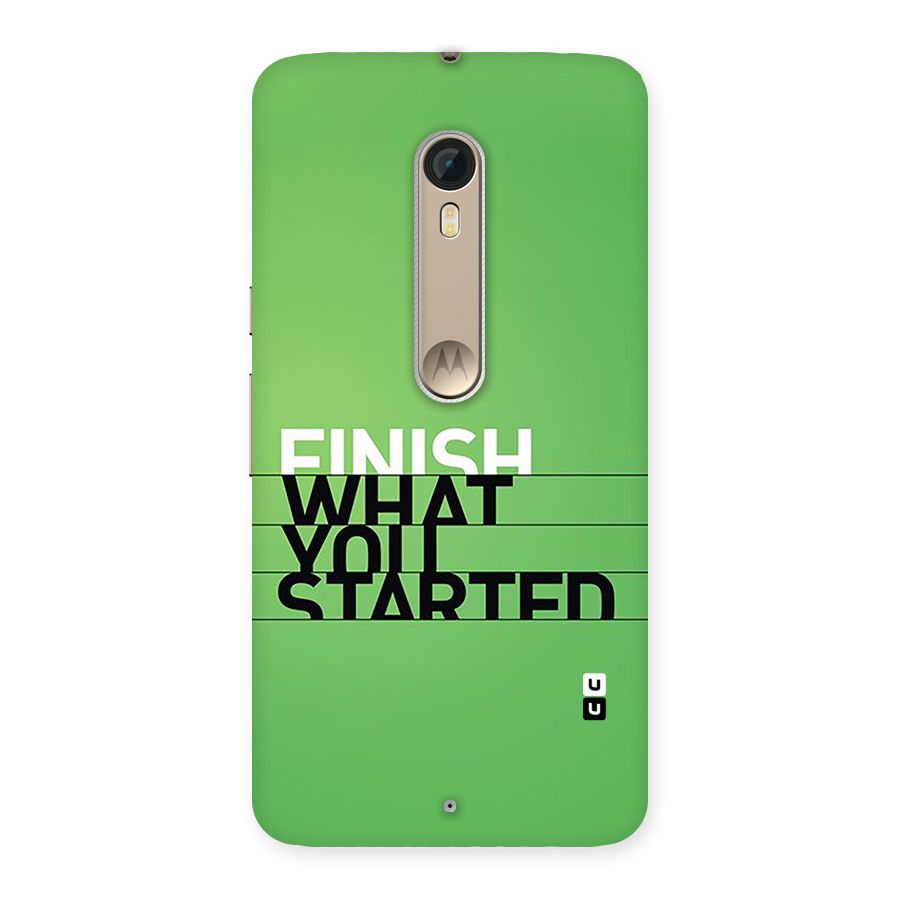 Green Finish Back Case for Moto X Style