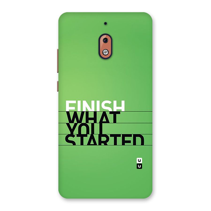 Green Finish Back Case for Nokia 2.1
