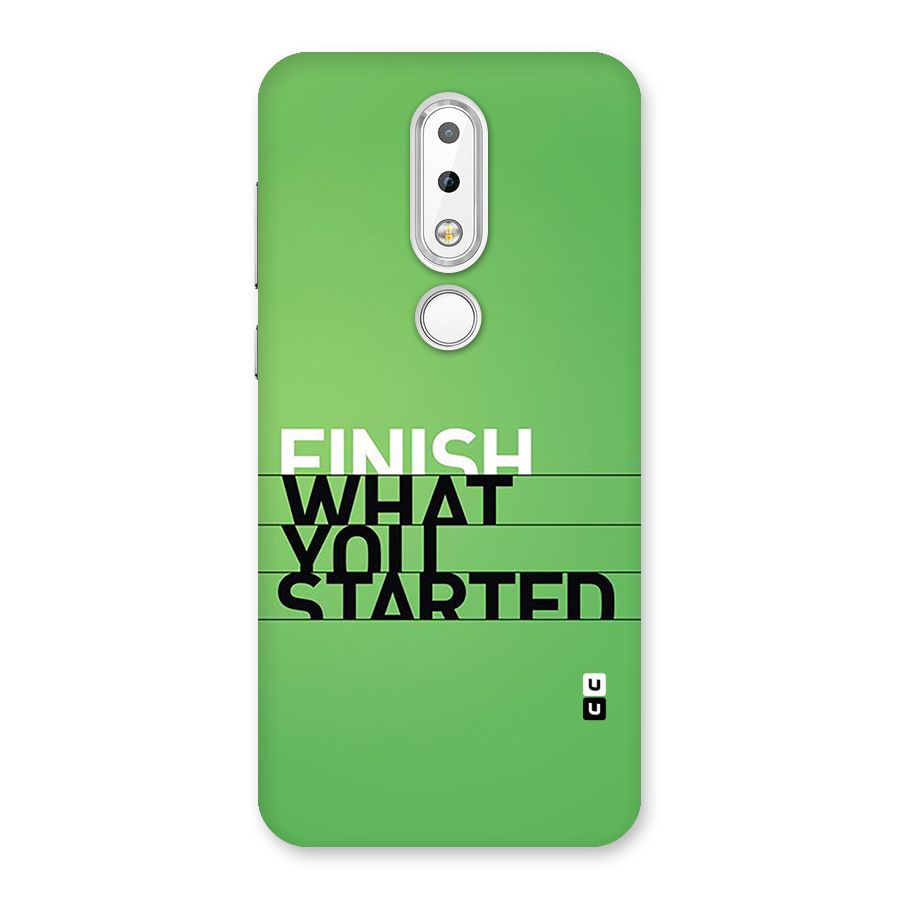 Green Finish Back Case for Nokia 6.1 Plus