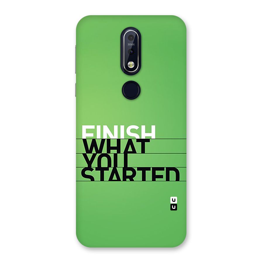 Green Finish Back Case for Nokia 7.1