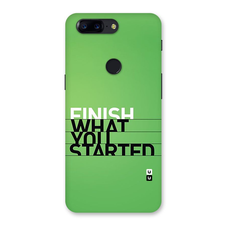Green Finish Back Case for OnePlus 5T