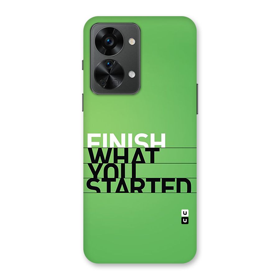 Green Finish Back Case for OnePlus Nord 2T