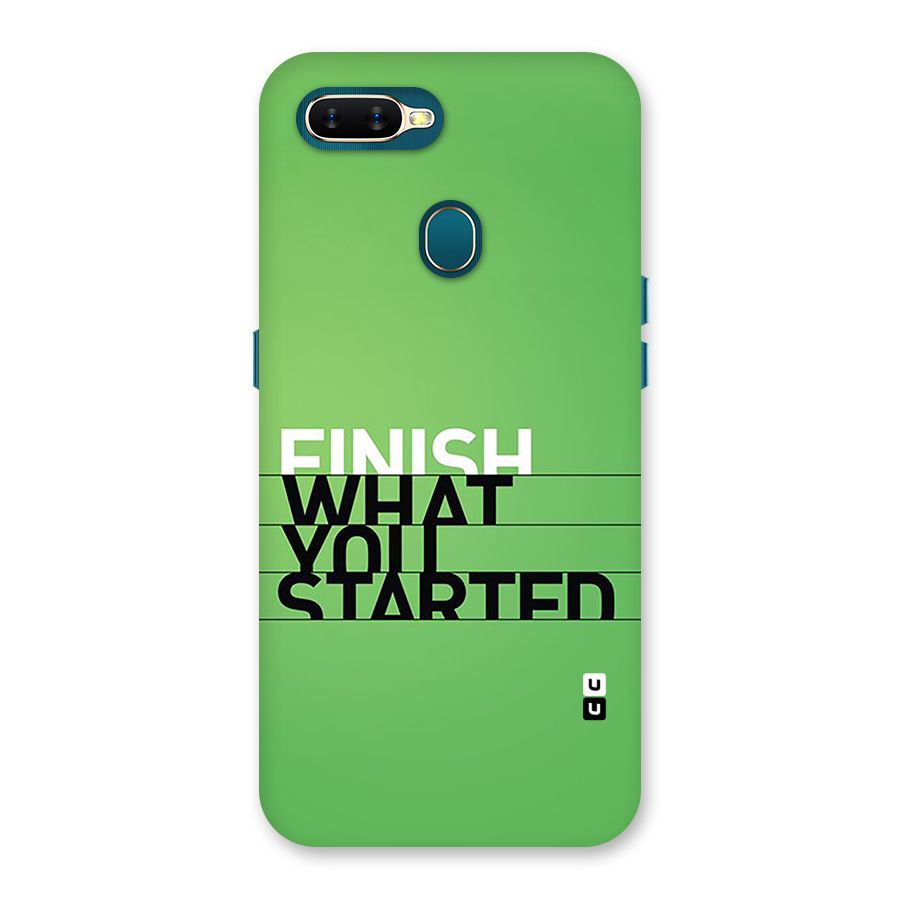 Green Finish Back Case for Oppo A11k