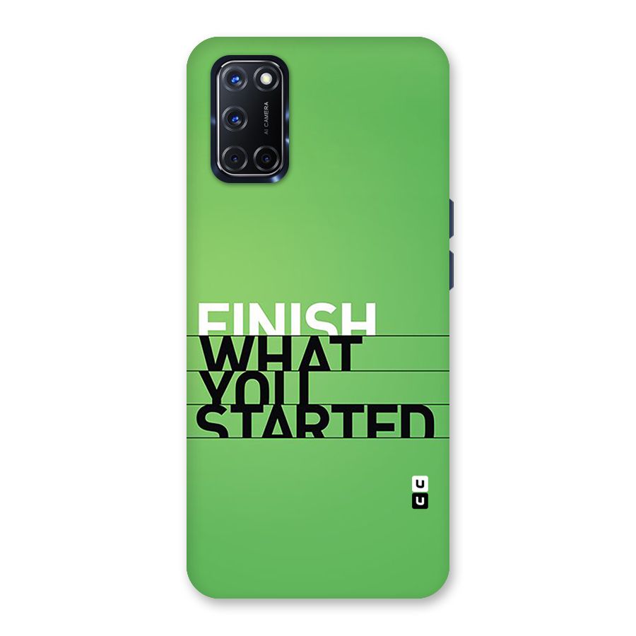 Green Finish Back Case for Oppo A52