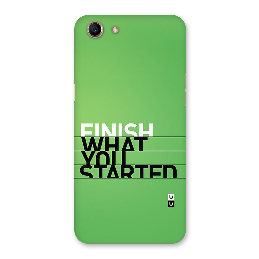 Green Finish Back Case for Oppo A83 (2018)