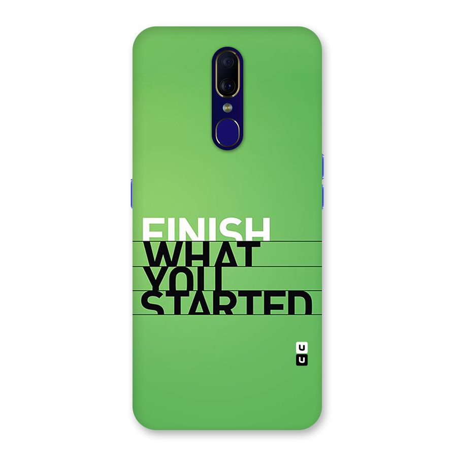 Green Finish Back Case for Oppo A9