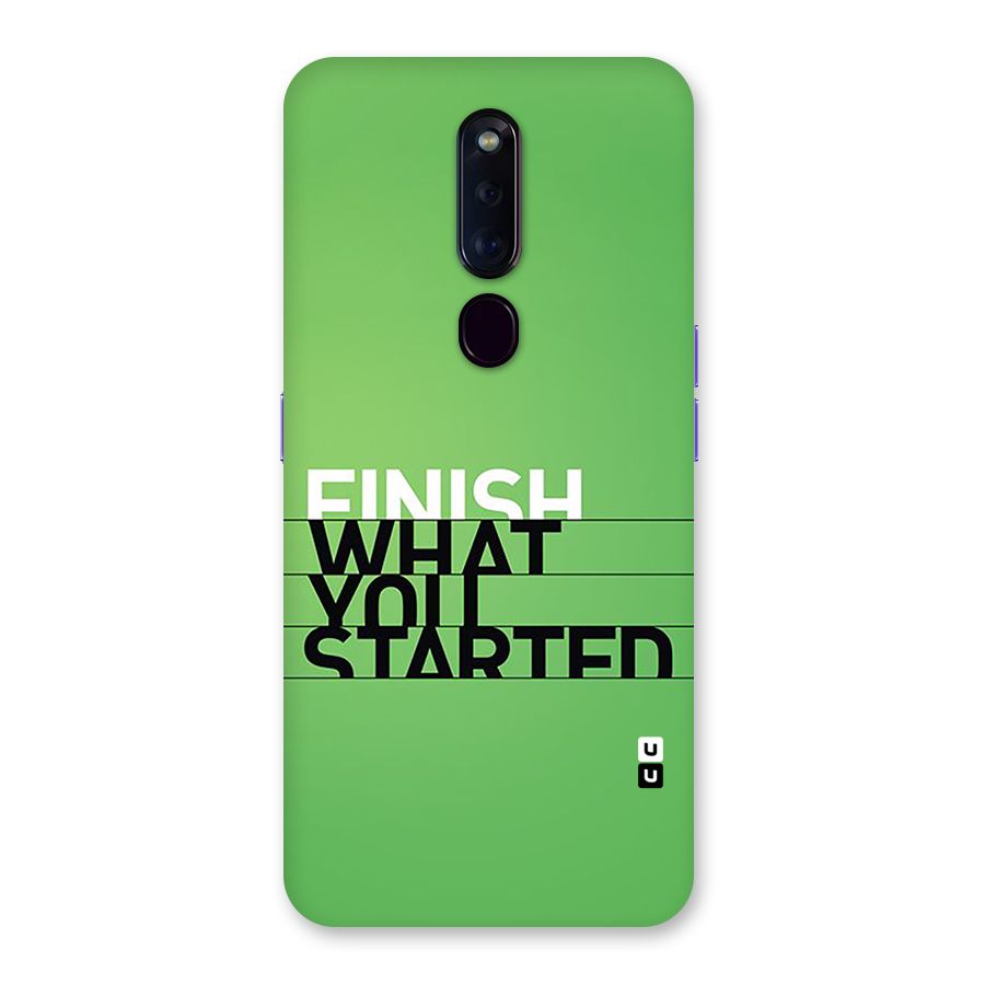Green Finish Back Case for Oppo F11 Pro