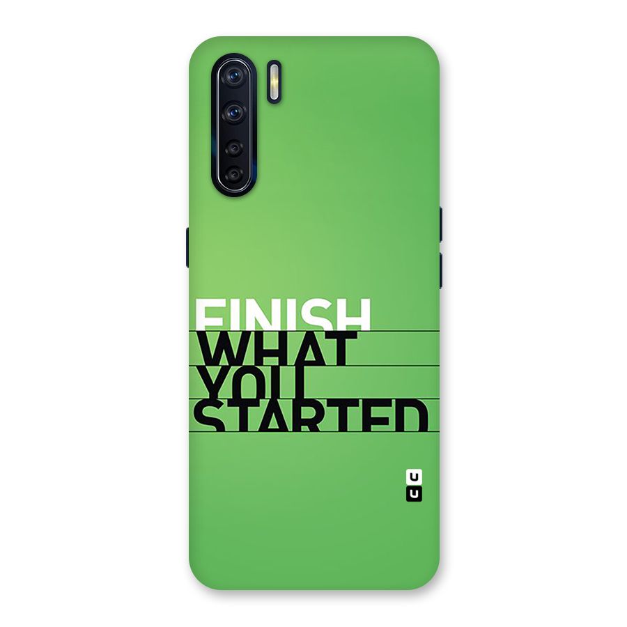 Green Finish Back Case for Oppo F15