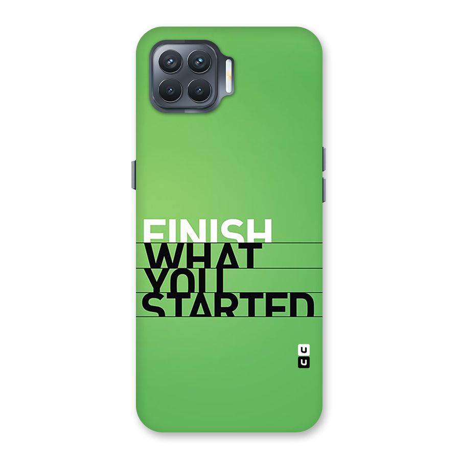 Green Finish Back Case for Oppo F17 Pro