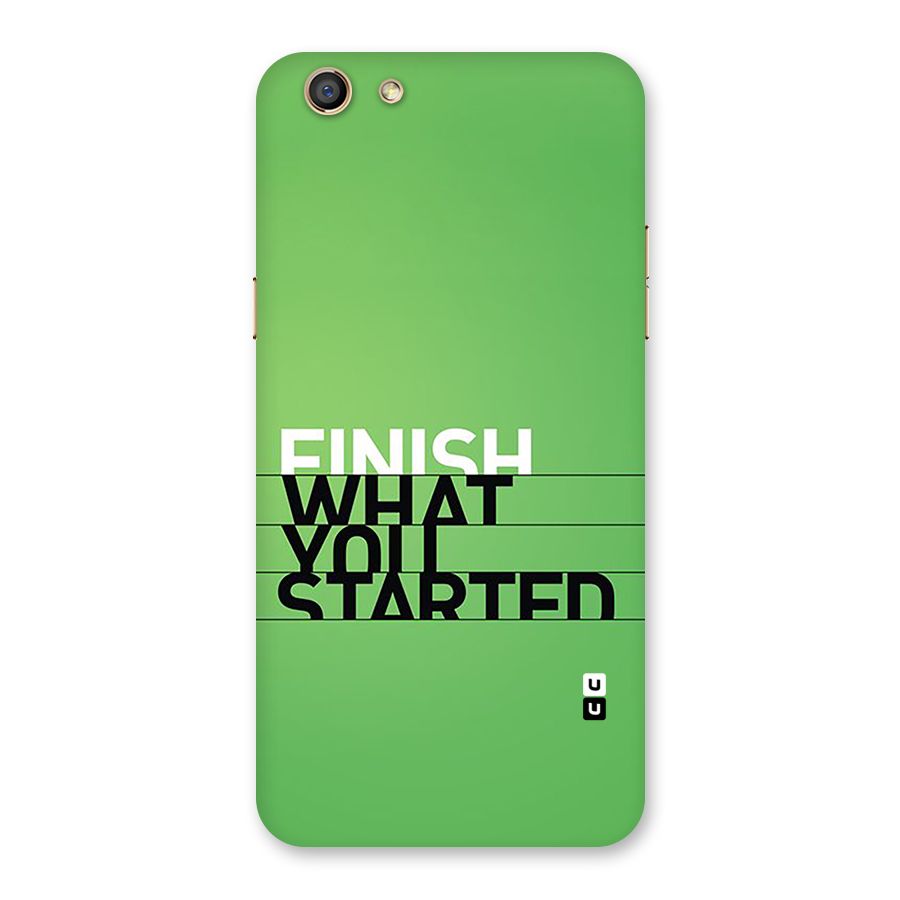 Green Finish Back Case for Oppo F3