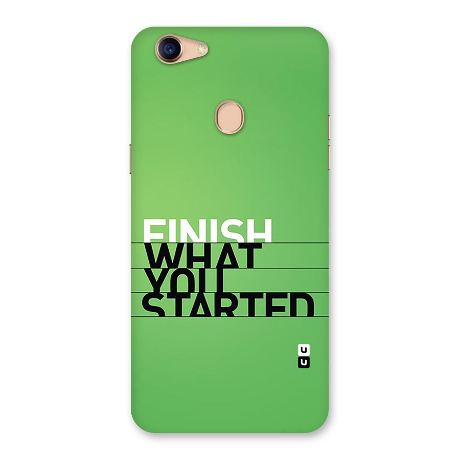 Green Finish Back Case for Oppo F5