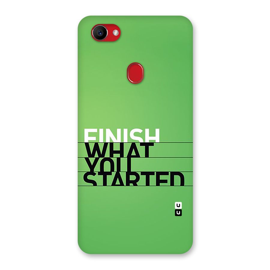 Green Finish Back Case for Oppo F7