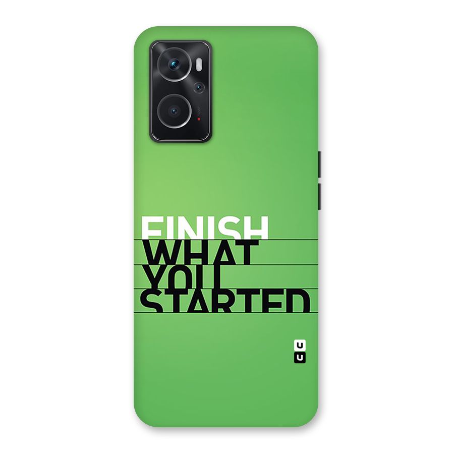 Green Finish Back Case for Oppo K10 4G