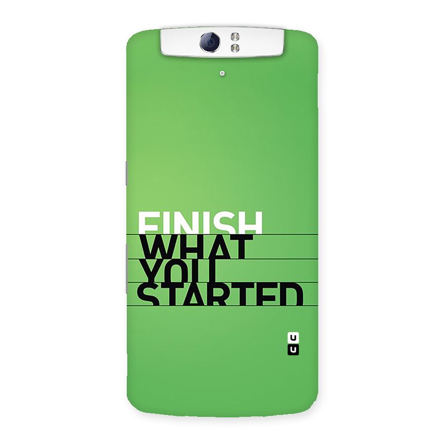 Green Finish Back Case for Oppo N1