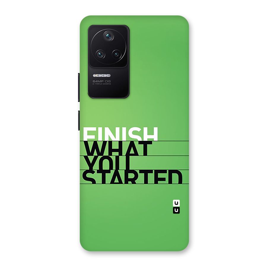 Green Finish Back Case for Poco F4 5G