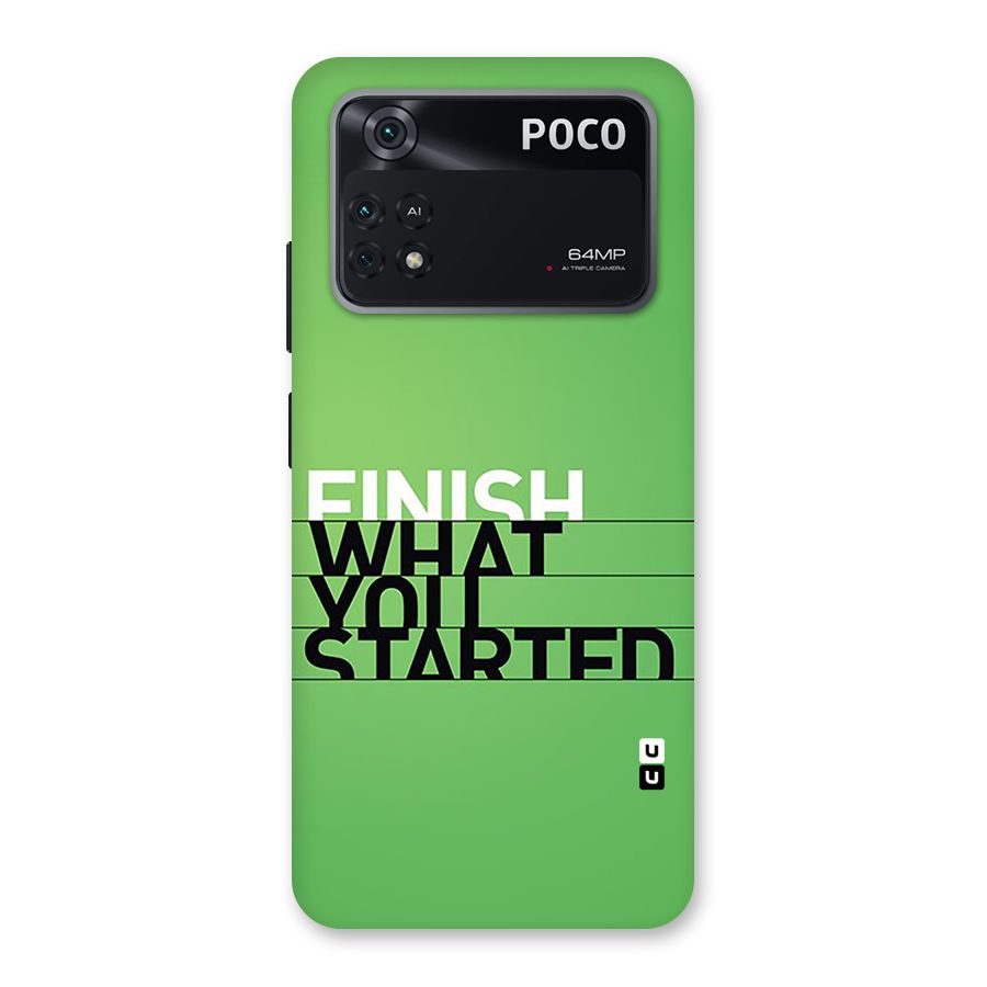 Green Finish Back Case for Poco M4 Pro 4G