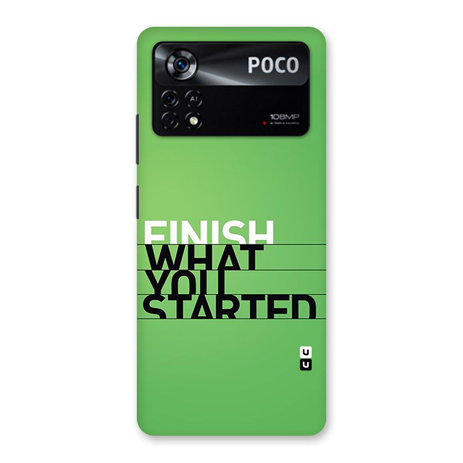 Green Finish Back Case for Poco X4 Pro 5G
