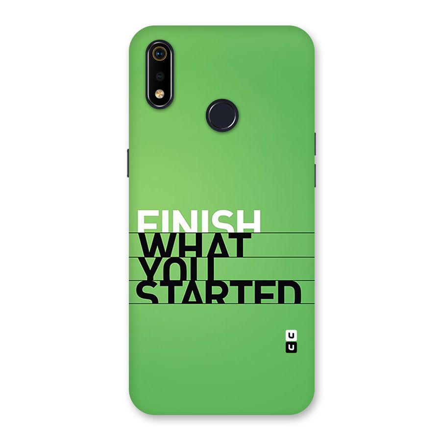 Green Finish Back Case for Realme 3i